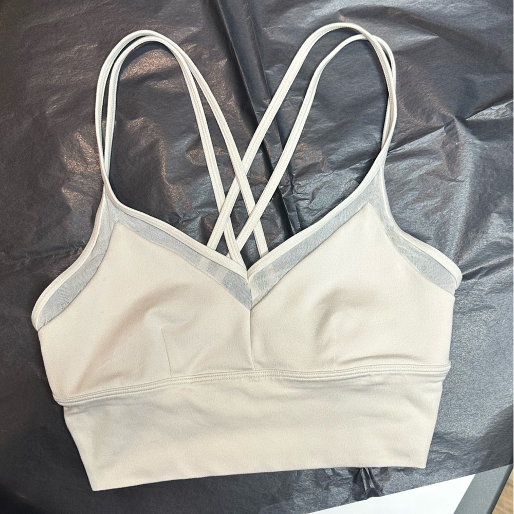 ALO Bra in Bone. Size Small. Never worn.